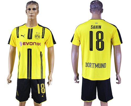 Dortmund #18 Sahin Home Soccer Club Jersey