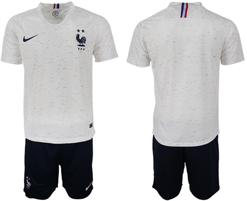 France Blank Away Soccer Country Jersey