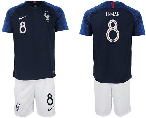 France #8 Lemar Home Soccer Country Jersey