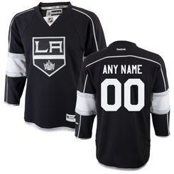 Reebok Los Angeles Kings Preschool Replica Home Custom Jersey - Black