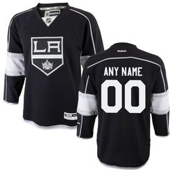 Reebok Los Angeles Kings Toddler Replica Home Custom Jersey - Black
