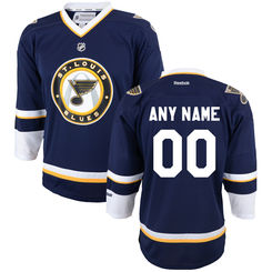 Reebok St. Louis Blues Youth Replica Alternate Custom Jersey - Royal Blue