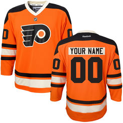 Youth Philadelphia Flyers Reebok Orange Replica Alternate Custom Jersey