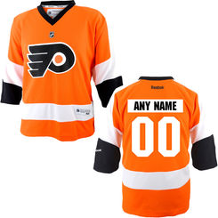 Reebok Philadelphia Flyers Infant Replica Home Custom Jersey - Orange