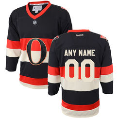 Reebok Ottawa Senators Youth Replica Alternate Custom Jersey - Whtie