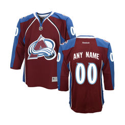 Youth Colorado Avalanche Reebok Maroon Home Premier Custom Jersey