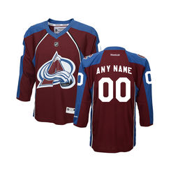 Youth Colorado Avalanche Custom Reebok Maroon Replica Jersey