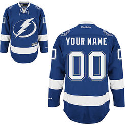 Reebok Tampa Bay Lightning Custom Youth Premier Home Jersey