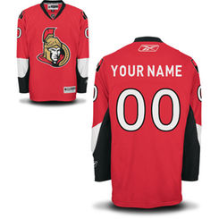 Reebok Ottawa Senators Custom Youth Premier Home Jersey