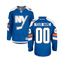 Reebok New York Islanders Youth Premier Alternate Custom Jersey - Blue