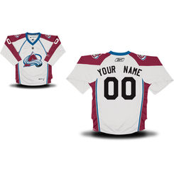 Reebok Colorado Avalanche Youth Replica Away Custom Jersey - White