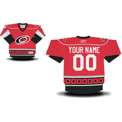 Reebok Carolina Hurricanes Youth Replica Home Custom Jersey - Red
