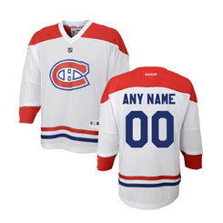 Infant Montreal Canadiens Reebok White Custom Replica Away Jersey