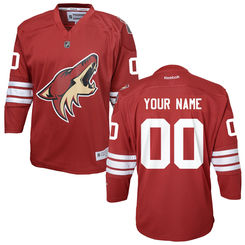 Reebok Arizona Coyotes Youth Replica Home Custom Jersey - Maroon