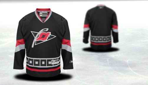 Carolina Hurricanes Youth Customized Black Third Jersey
