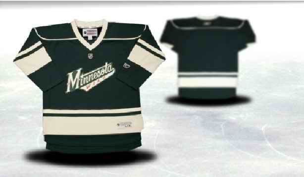 Minnesota Wild Youth Customized Green Third Jersey