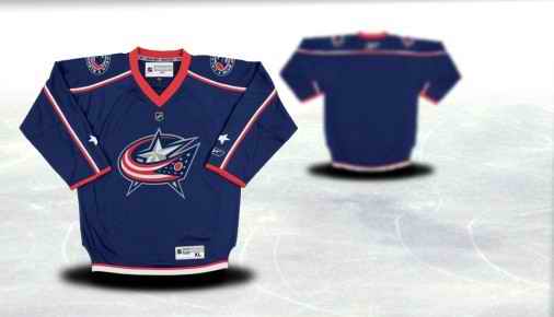 Columbus Blue Jackets Youth Customized Blue Jersey