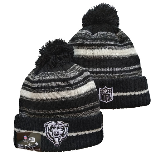 Bears Team Logo Pom Knit Hat 1 YD