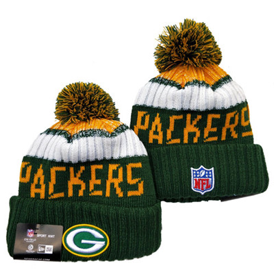 Packers Team Logo Green Pom Knit Hat YD
