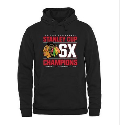 Chicago Blackhawks Rinkside Victor Pullover Hoodie Black