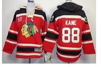 Chicago Blackhawks #88 Kane Red Sawyer Hooded Sweatshirt Stitched NHL Jersey
