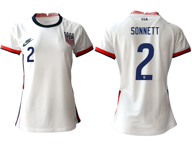 Womens USA #2 Sonnett Home Jersey