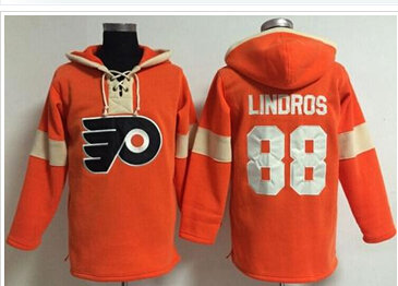 Philadelphia Flyers #88 Eric Lindros Orange Pullover NHL Hoodie