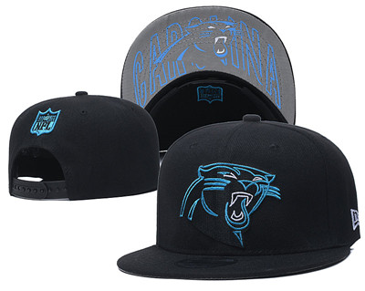 Panthers Team Logo Black Adjustable Hat GS