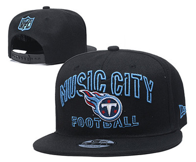 Titans Team Logo Black Adjustable Hat YD