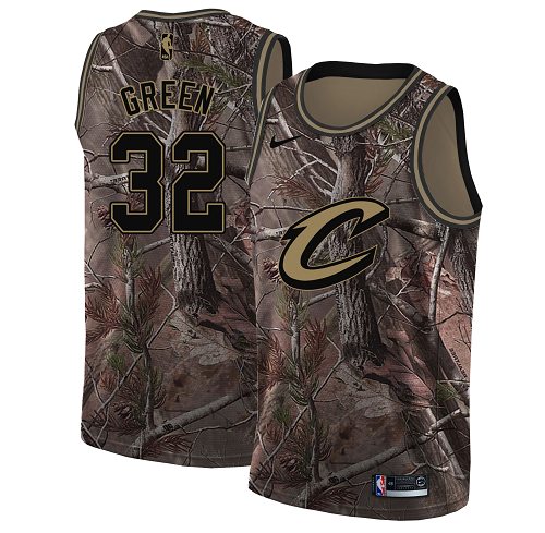 Nike Cavaliers #32 Jeff Green Camo Youth NBA Swingman Realtree Collection Jersey