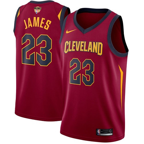 Nike Cavaliers #23 LeBron James Red The Finals Patch Youth NBA Swingman Icon Edition Jersey Nike Cavaliers #23 LeBron James Red The Finals Patch Youth NBA Swingman Icon Edition Jersey