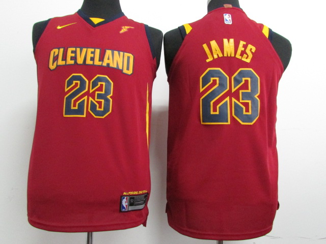 Nike Cavaliers #23 LeBron James Red Stitched Youth NBA Swingman Jersey