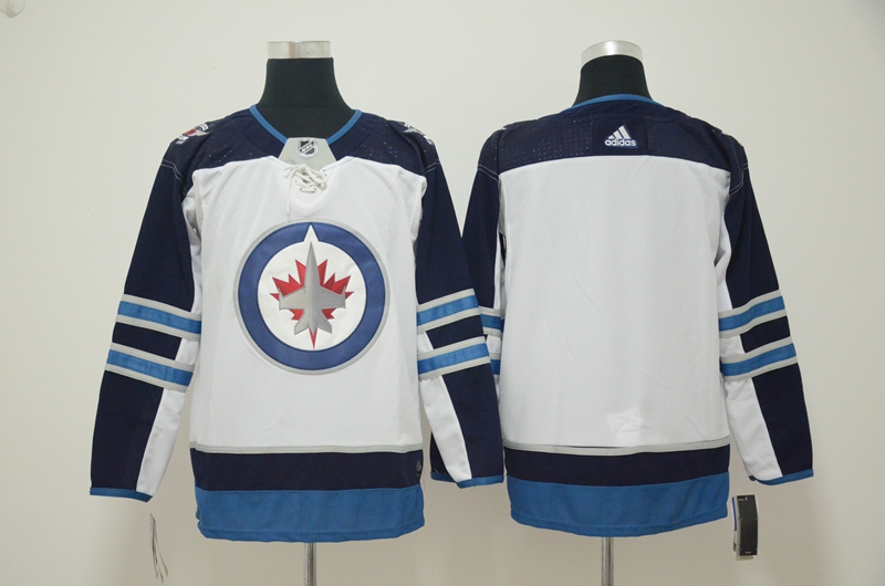 Youth Winnipeg Jets Blank White Adidas Jersey