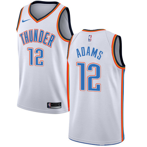 Thunder #12 Steven Adams White Youth Basketball Swingman Association Edition Jersey Thunder #12 Steven Adams White Youth Basketball Swingman Association Edition Jersey