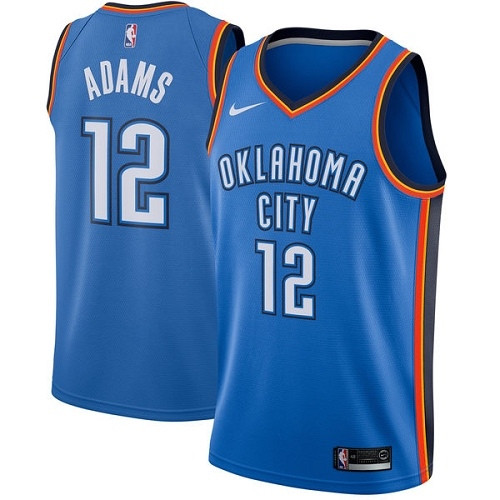 Thunder #12 Steven Adams Blue Youth Basketball Swingman Icon Edition Jersey