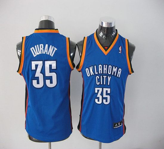 Thunder #35 Kevin Durant Blue Stitched Youth NBA Jersey Thunder #35 Kevin Durant Blue Stitched Youth NBA Jersey