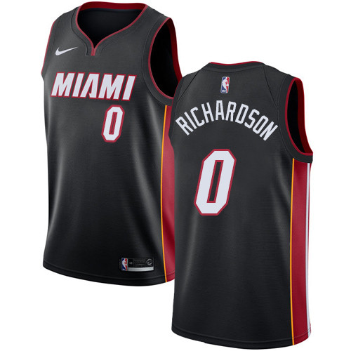 Heat #0 Josh Richardson Black Youth Basketball Swingman Icon Edition Jersey