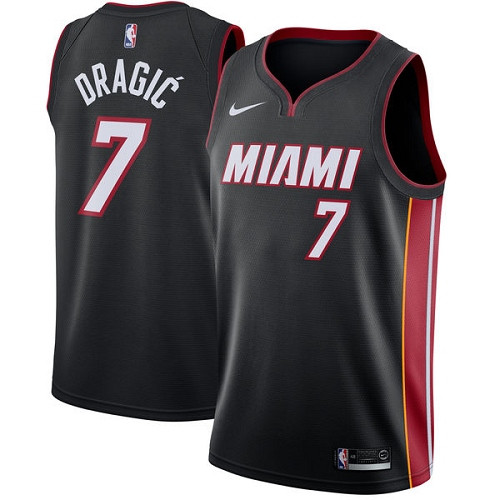 Heat #7 Goran Dragic Black Youth Basketball Swingman Icon Edition Jersey