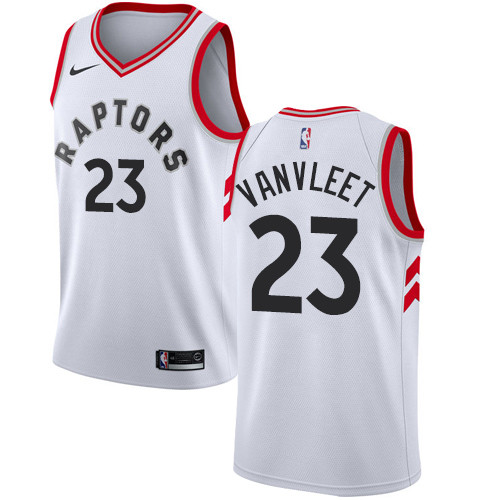 Raptors #23 Fred VanVleet White Youth Basketball Swingman Association Edition Jersey