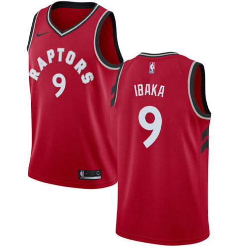 Raptors #9 Serge Ibaka Red Youth Basketball Swingman Icon Edition Jersey
