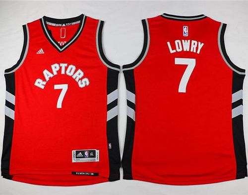 Raptors #7 Kyle Lowry Red Youth Stitched NBA Jersey