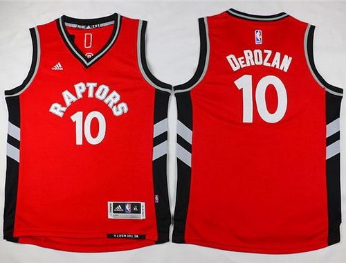 Mens Raptors #10 DeMar DeRozan Red Stitched NBA Jersey