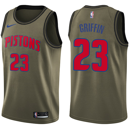 Nike Pistons #23 Blake Griffin Green Salute to Service Youth NBA Swingman Jersey Nike Pistons #23 Blake Griffin Green Salute to Service Youth NBA Swingman Jersey
