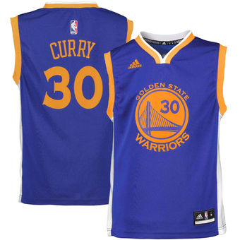 Youth Golden State Warriors Stephen Curry adidas Royal Blue Road Replica Jersey Youth Golden State Warriors Stephen Curry adidas Royal Blue Road Replica Jersey