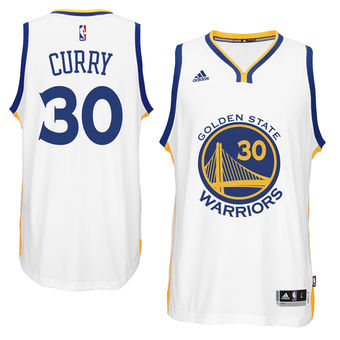 Youth Boy's Golden State Warriors Stephen Curry adidas White Replica Jersey