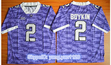 TCU Horned Frogs #2 Trevone Boykin Purple Stitched NCAA Jersey