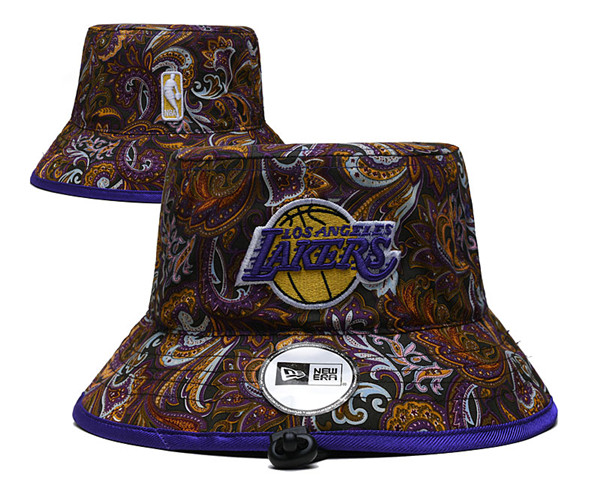 Los Angeles Lakers Stitched Bucket Hats 076
