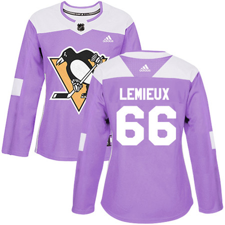 Adidas Penguins #66 Mario Lemieux Purple Authentic Fights Cancer Women's Stitched NHL Jersey Adidas Penguins #66 Mario Lemieux Purple Authentic Fights Cancer Women's Stitched NHL Jersey