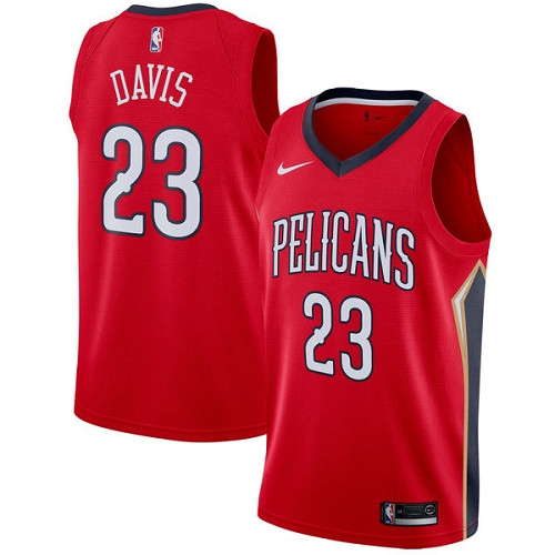 Pelicans #23 Anthony Davis Red Youth Basketball Swingman Statement Edition Jersey