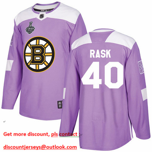 Bruins #40 Tuukka Rask Purple Authentic Fights Cancer Stanley Cup Final Bound Youth Stitched Hockey Jersey